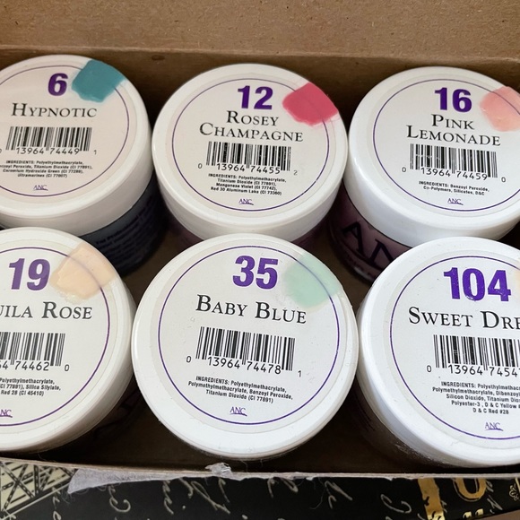 Nail Dip Powder ANC 6 Colors - Picture 2 of 2